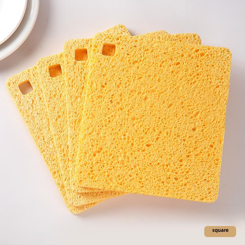 Wood Pulp Cotton Absorbent Sponge Pad for Dishwashing & Table Cleaning