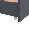 Vidaxl Bed Frame with Drawers, Dark Grey, Pine Wood, 90 X 200 Cm