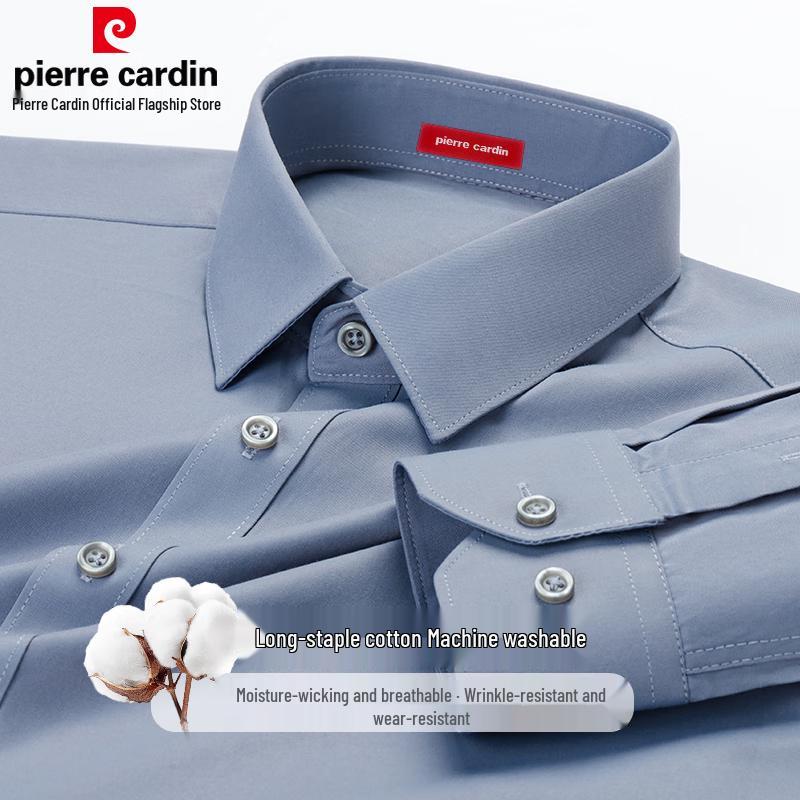 Pierre Cardin Men's Long Sleeve Wrinkle-Free Business Shirt