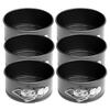 Premium-For Mini Springform Pan Set 4-Inch, 6-Piece Small Nonstick For Mini Cheesecake Pans For Baking Pizzas And Quiches Cake M