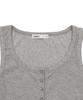 Pepeulli Button Henley Neck Sleeveless Top (Grey)