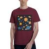 Solar System Space Planets Universe Men TShirt Plus Size T Shirts Mens ONeck Cotton Tees Short Summer Male