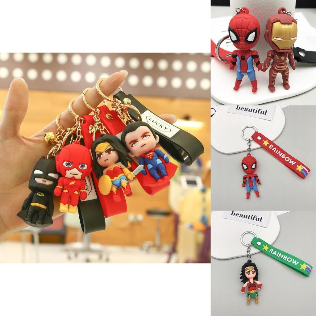 Marvel And Dc Hero Keychain Set Durable And Colorful Superheroes Keyring For Kids And Adults