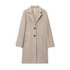Autumn New Versatile Medium and Long, Soft Shoulder Padded Coat and Coat 3046282