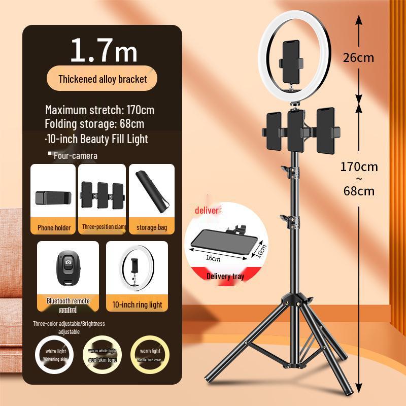 Universal Metal Tripod Stand for Live Streaming & Photography