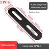 Black Stainless Steel Adjustable Angle Code Long Hole Activity 90 ° Right Angle Furniture Fixer L-shaped Shelf Bracket Connector