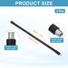 PATIKIL 30cm Goose Neck 3-Piece Set Male Ends 3/8-20 Flexible Microphone Arm Stand Tube Extension Connection for Microphone Light Camera Smartphone