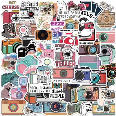 50 Cartoon Photographer Graffiti Stickers Decorate Guitar Notebook Suitcase DIY Waterproof