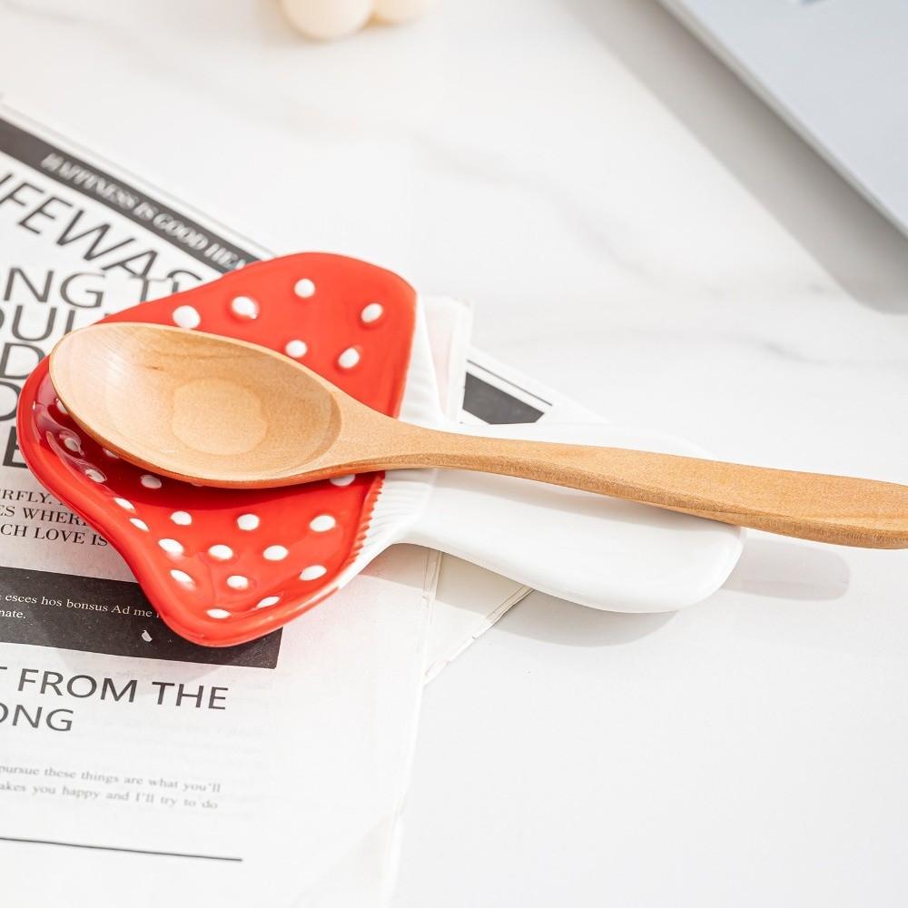 Ceramic Mushroom Spoon Holder Heat-Resistant Kitchen Utensil Holder  Restaurant Use
