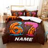 Name Custom Duvet Cover Cartoon Pink 3D Printed 67 Sport Giffts For Girls Teen 3pcs Single Twin Queen King Size Bedding Sets