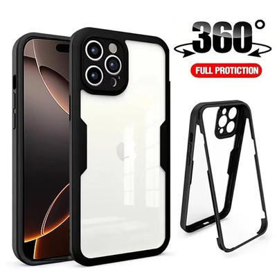 Custodia a Copertura Totale 360 Per iPhone 16 15 14 13 12 11 Pro Max Custodia Per iPhone XS Max XR 15 16 7 8 Plus Protezione Schermo Copri Telefono