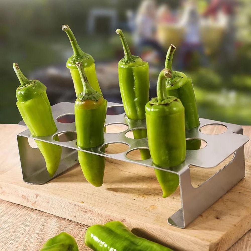 

Non-stick Chili Barbecue Grill 18 Holes Stainless Steel Chili Grill BBQ Accessories