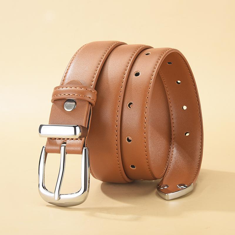 Fashion Women's Alloy Pin Buckle Belt Simple Jacket Dress Belt Accessories New Design Women's Birthday Gifts