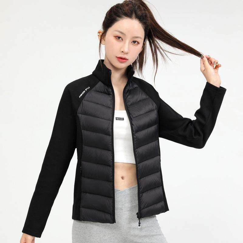 Sports light down jacket women's new popular skiing running mountaineering yoga fitness with slim-fit warm jacket