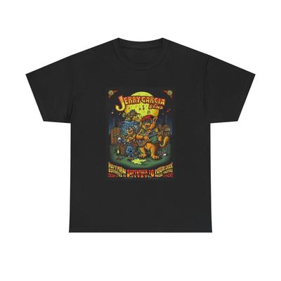 Jerry Garcia T-Shirt Vintage 70er Rock Retro Kunst Unisex Schweres Baumwoll-T-Shirt