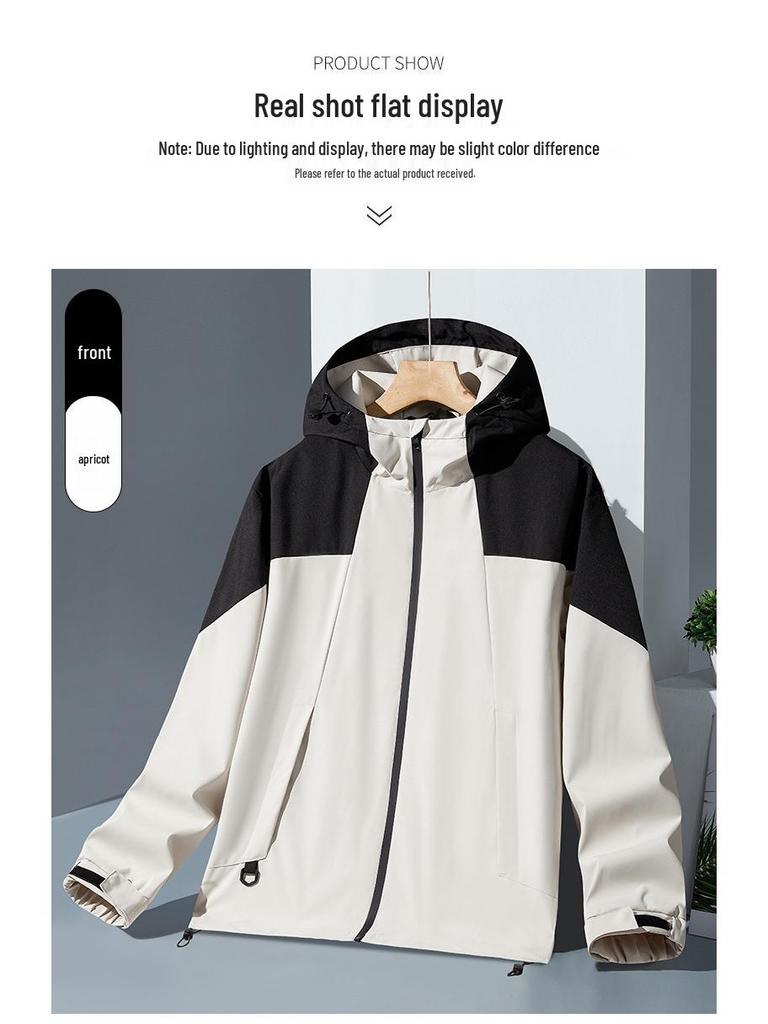 Jaqueta Softshell Corta-vento Masculina 2024 para Primavera e Outono - Top para Atividades ao Ar Livre e Montanhismo