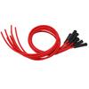 Sparking Plug Ignition Wire Set Red 8mm Diameter 1m Length Ignition Wire Replacement for 6 Cylinder Classic Cars
