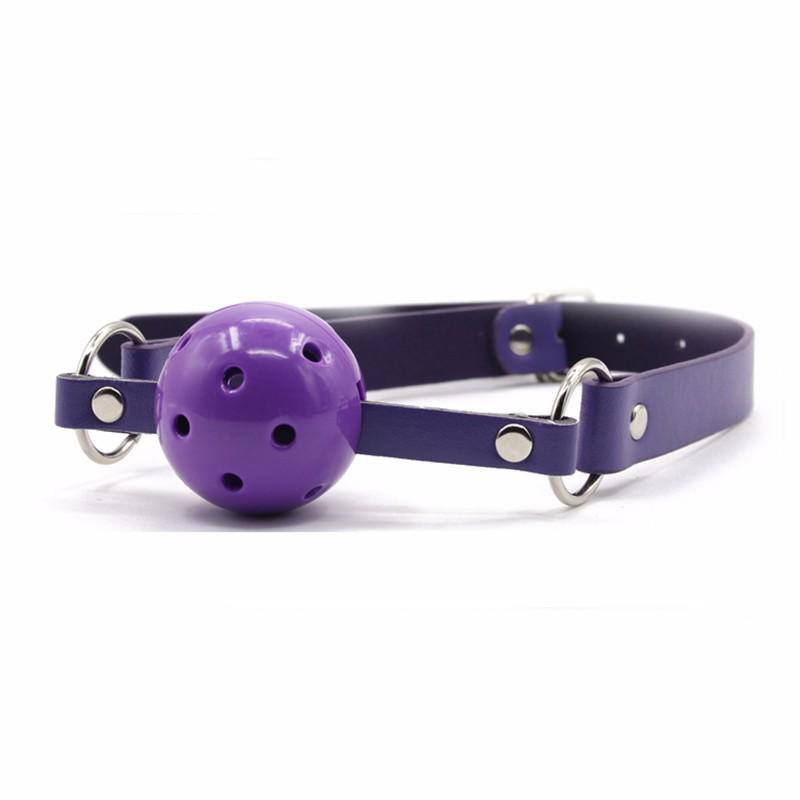 Open Mouth Gag Ball - Drool Trainer & SM Toy for Female Slave