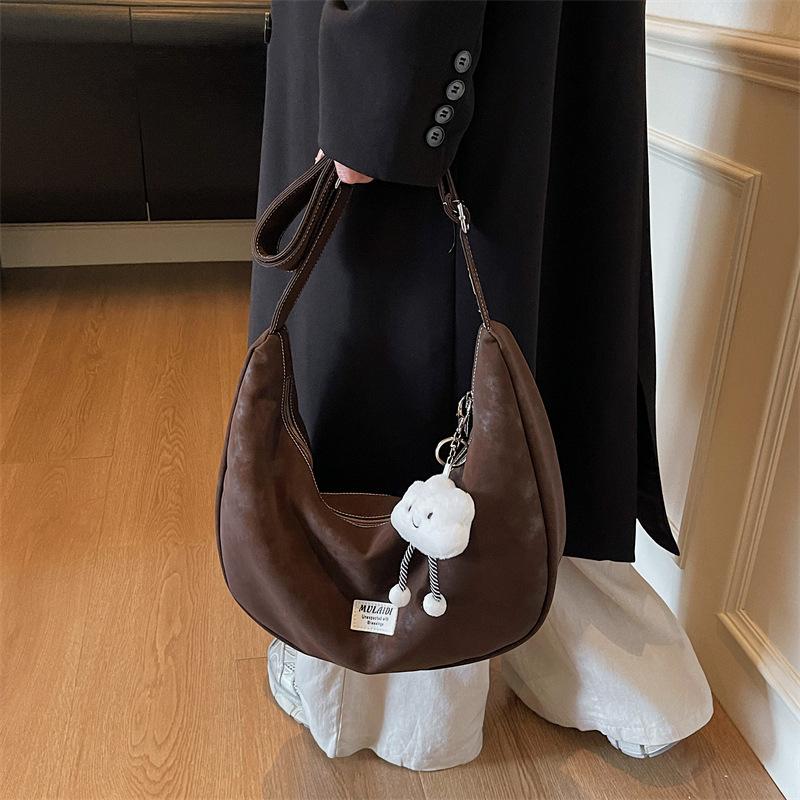 Crossbody bag women's autumn dumpling bag commuter versatile light luxury high-end niche underarm bag
