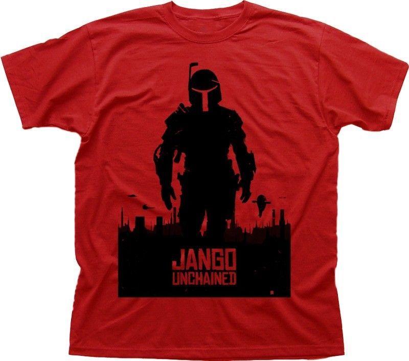 Boba Unchained Django Boba Fett Jedi Yoda red t-shirt 9584 S разноцветный