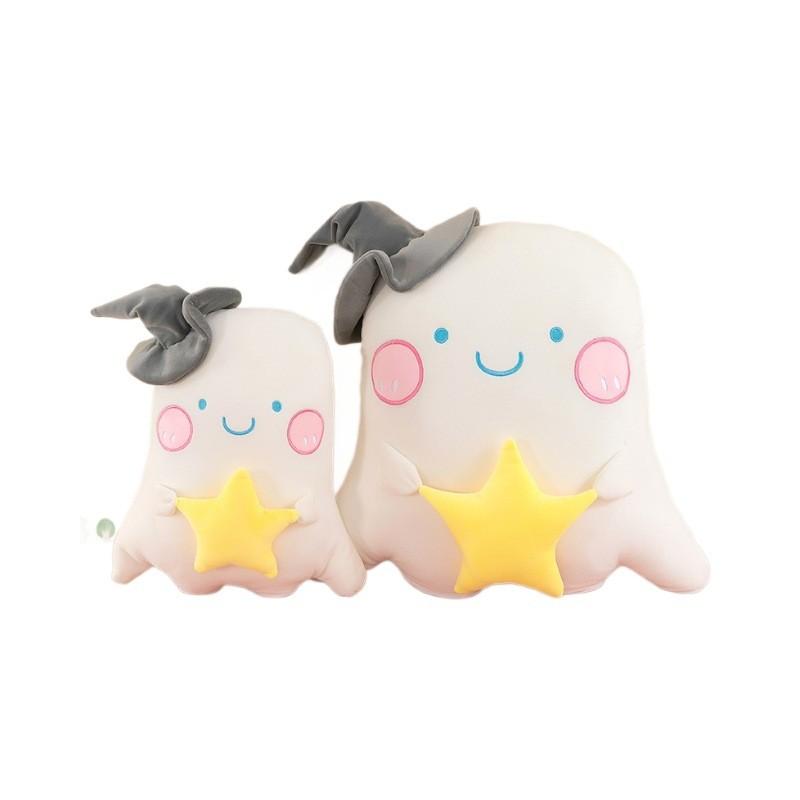 Cute Ghost Plush Toy With Star Pillow For Kids And Children Gift