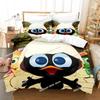 Anime Cute Calimero Bedding Set Printed single Comforter Quilt Bed Cover Duvet Cover Pillow Case 3 Pieces Sets Kids Adult Size