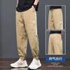 Men's Casual Pants Spring and Autumn New Korean Trendy Brand INS Loose Plus Size Work Pants Men's Fashion Labeled Jogger Pants