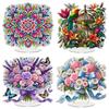 Flower DIY 2D Flat Acrylic Diamond Painting Tabletop Ornaments Kit Desktop Diamond Art Kits for Adults Gift Home Decor