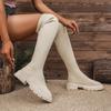 Women Trendy Fashionable Knee-high Sock Boots 2025 New Large Size Shoes Women Comfortable Platform Ankle Boots Zapatos De Mujer