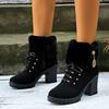 Fashion 2025 New Women Boots Winter Comfortable Designer High Heels Shoes for Women Short Platform Ankle Boots Elegant Zapatos De Mujer