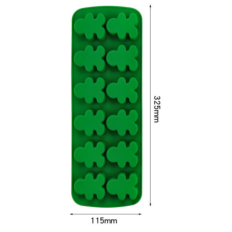 Rectangular baking tools, human-shaped, snowflake-shaped silicone molds, chocolate cookie and Christmas cake molds