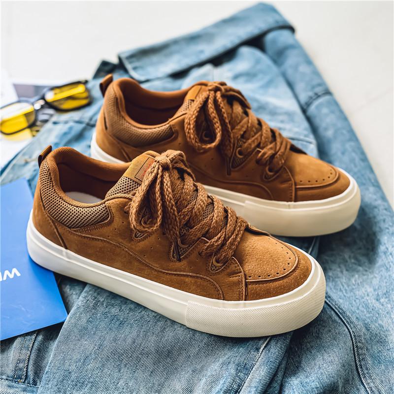 

Men s shoes 2024 winter new versatile non-slip black sports casual canvas shoes youth niche soft baseplate shoes 44 верблюд