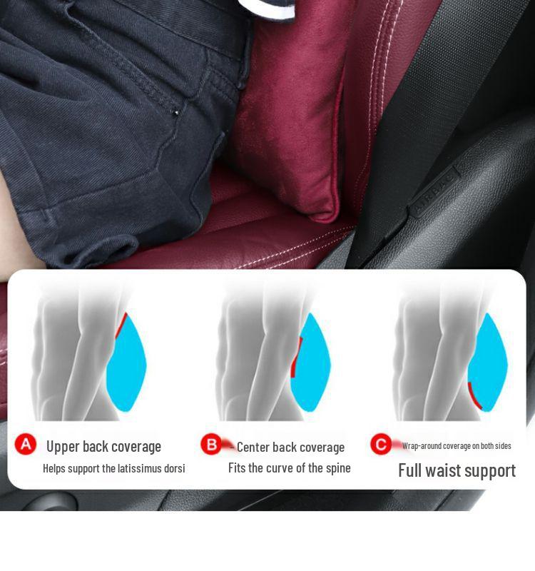 Compatible with BMW 5, 7 Series, X1, X3, X5 car seats, featuring headrest, lumbar, and neck support pillows.