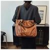 Ielgy Autumn Winter Portable Pleated Bag Casual Crossbody Tote Bag