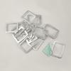 12PCS Alloy Square Porthole w PVC Lens Model Miniature Boat Windows Length 20/17/14.5/11.5mm for Simulated Ship Decorative Parts
