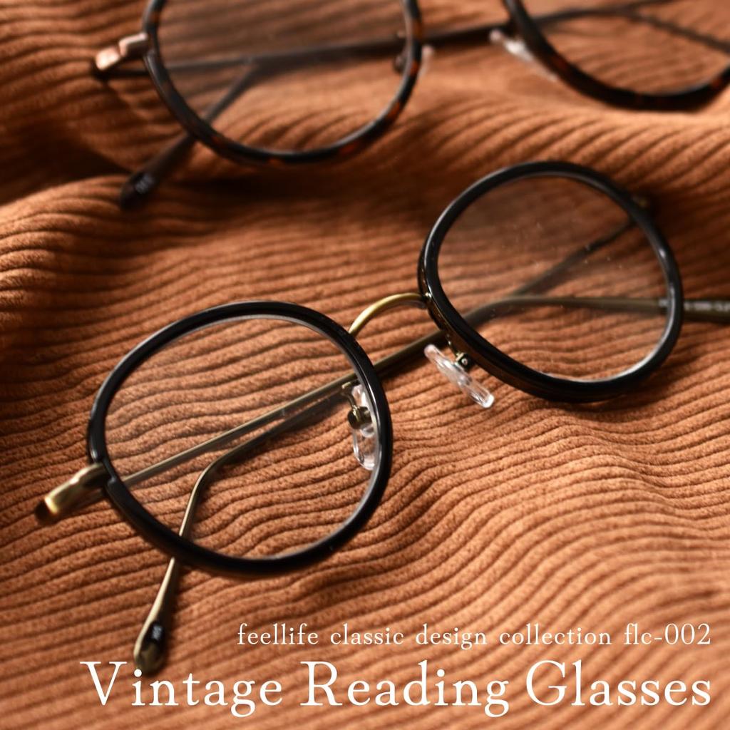 FEEL LIFE Reading Glasses Black FLC-002-2+1.00