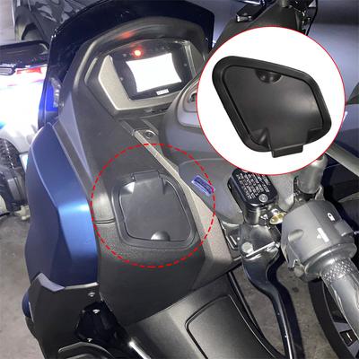 Pour 2020-2021 Yamaha Nmax V2 Couvercle de Protection de Chargeur de Poche Latérale Capuchon Étanche ABS Noir