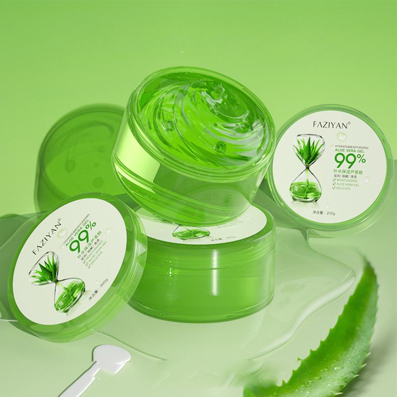 Aloe vera gel soothing moisturizing lotion acne control oil cream Aloe gel freeze-dried powder brightening the skin