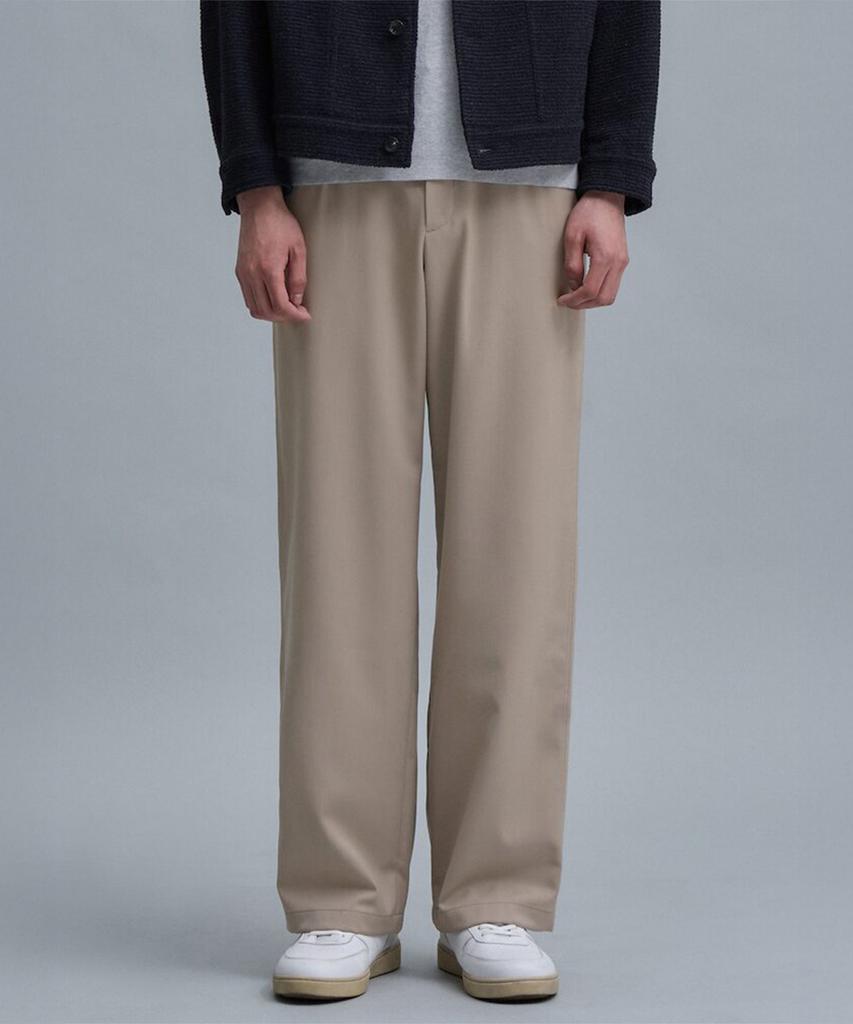 Shift G Wool Blended Semi Wide Slacks Beige