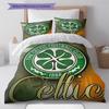 Ensemble de couette Celtic Football Club Housse de couette Taie d'oreiller Décoration de maison Cadeau d'anniversaire (1 housse de couette + 2 taies d'oreiller, sans garniture.)