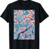 Vintage  Cherry Blossom Minimalist T-Shirt(4)