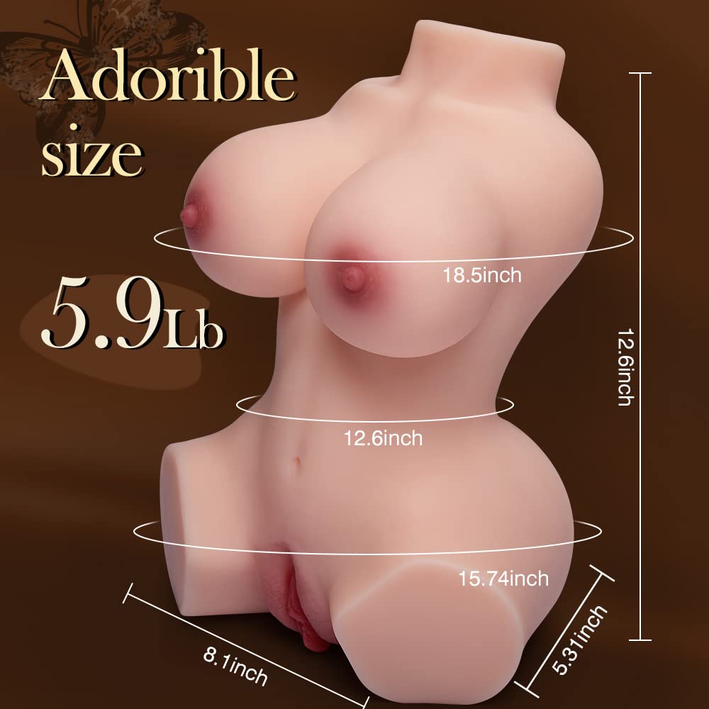 3 in 1 Torso Masturbator Love Doll Pocket Pussy mit eingebauteter Wirbelsäule Pussy Arsch Sexspielzeug für Männer Masturbation Sexpuppe Männlicher Masturbator