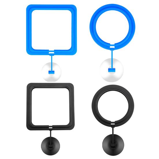 Kroužek na krmení pro ryby Pevná plocha na krmení Závěs na tácek Plastové akvárium Plovoucí kroužek na krmení pro ryby s přísavkou pro zlatou rybku Guppy Betta