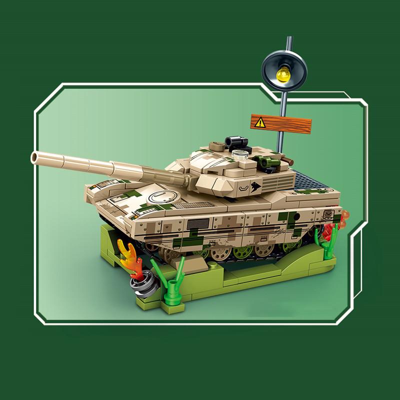 SEMBO Military Series Main Battled Tank Assemblage Building Blocks MOC Vehicle Models Car Construction Sets Kids Toys Boys Gifts