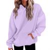 Women's Fashion Daily  Casual Hoodie Long Sleeve Solid Color Top