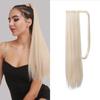Straight Ponytail Extension 26inch Pony Tail Natural Long Ponytails Wrap Around Synthetic Hairpieces for Women Girl