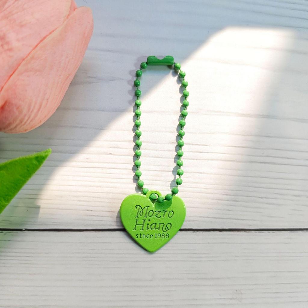 Bonbonfarbenes doppelseitiges Liebesanhänger Perlenketten Schlüsselanhänger - Kreatives DIY-Accessoire