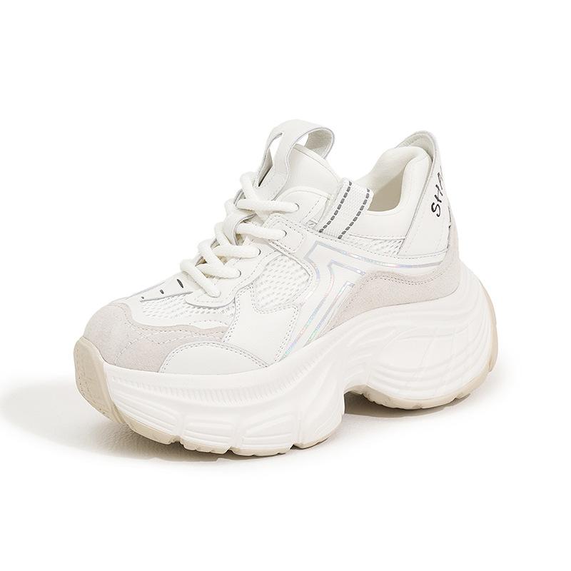 

Platform-soled dad shoes women s 2025 new autumn mesh breathable casual sports shoes fashionable versatile inner height-increasing women s shoes 39