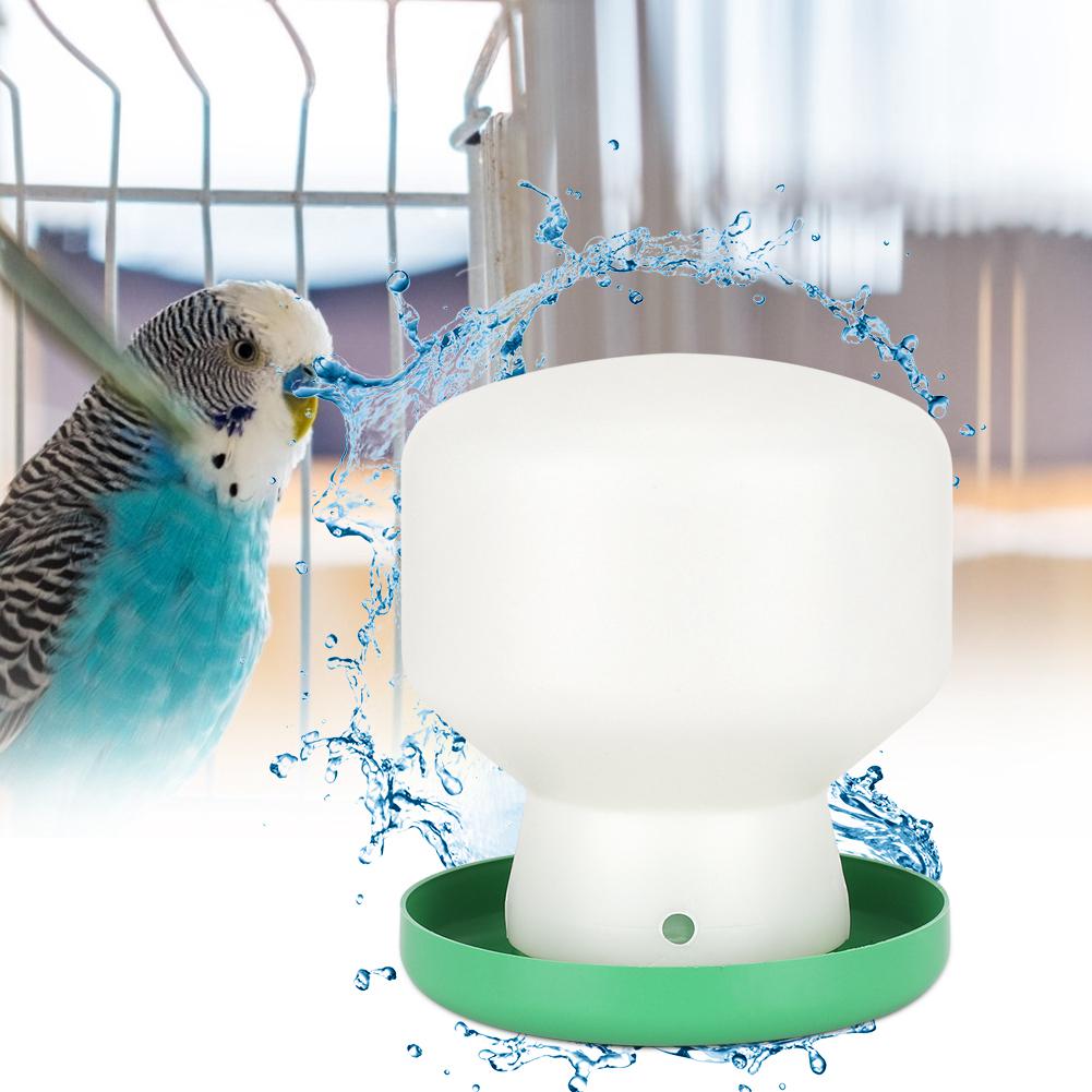 

Large Plastic Green Cover White Barrel Automatic Drinking Fountain Bird Drinker Feeder Dispenser for Pigeons Parrots