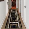 Luxury Modern Carpet Runner Hallway Non-slip Corridor Carpets Golden Aisle Rug Washable Living Room Decoration Long Floor Mats